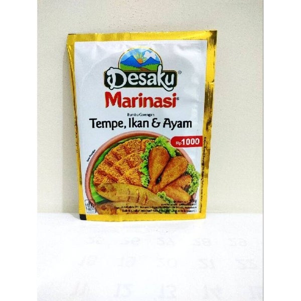 E073 :  Desaku Bumbu Instant  Marinasi   Tempe, Ikan & Ayam  15g x 3 sachet