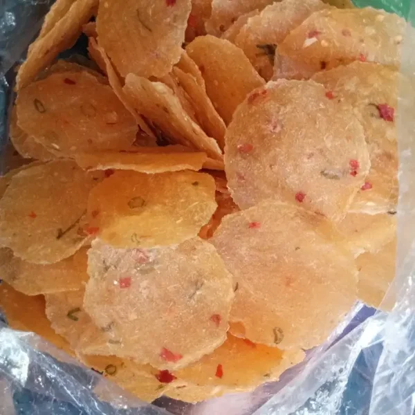 Bless Krupuk Opak Singkong Pedas Mentah 250g