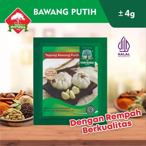 Cap Pohon Bawang Putih Bubuk 4g x 3 sachet