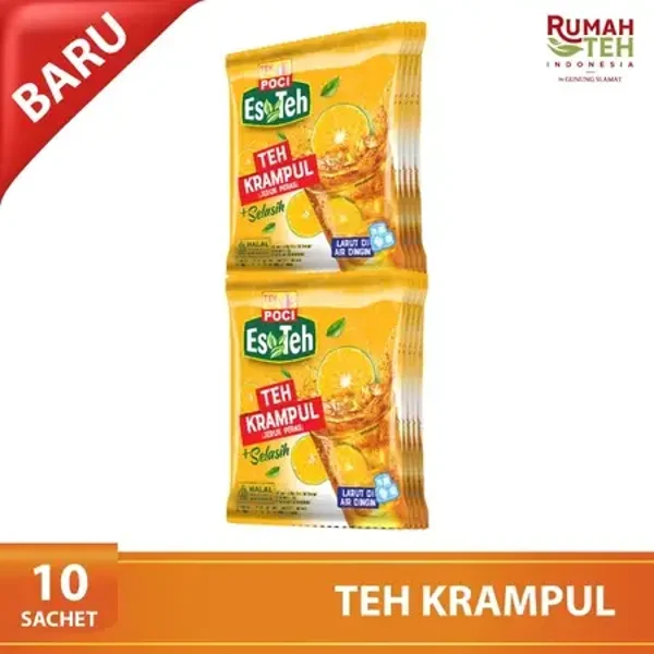 Teh Poci Es Teh Krampul + Selasih isi 10 sachet