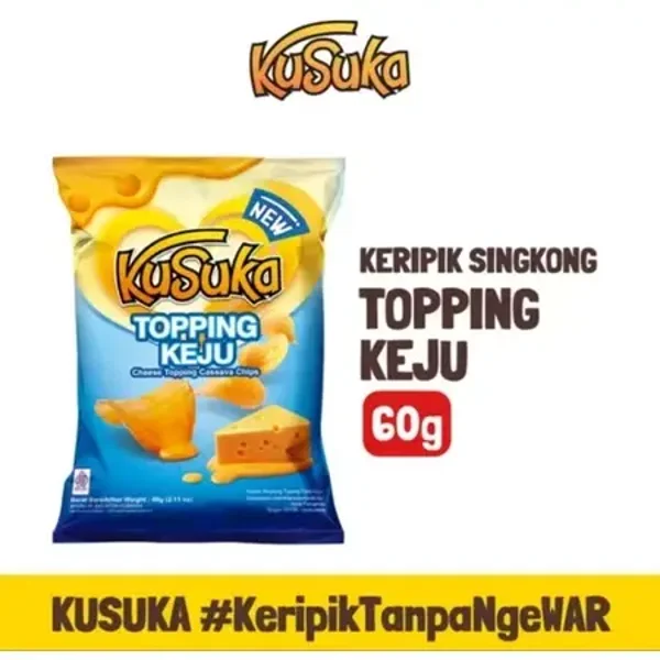 Kusuka Kripik Singkong Toppping Keju 60g
