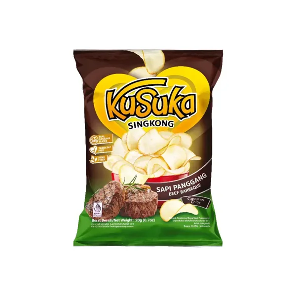Kusuka Kripik Singkong Sapi Panggang 20g x 2 pcs