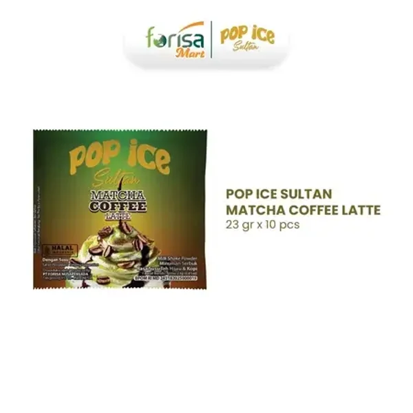 Pop Ice Matcha Coffe Latte isi 10 sachet