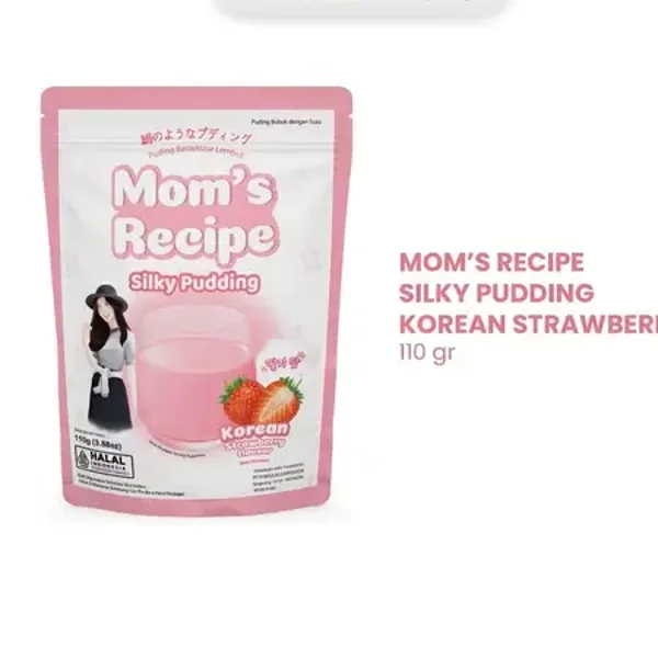 Mom's Recipe Silky Pudding Korean Strawberry 110g