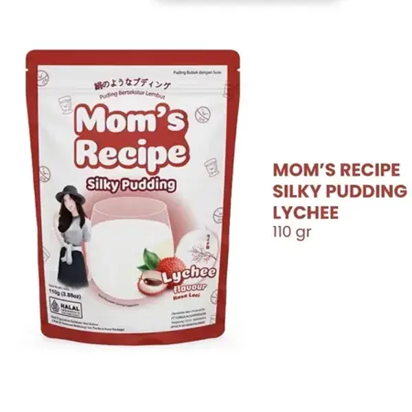 Mom's Recipe Silky Pudding Lychee 110g