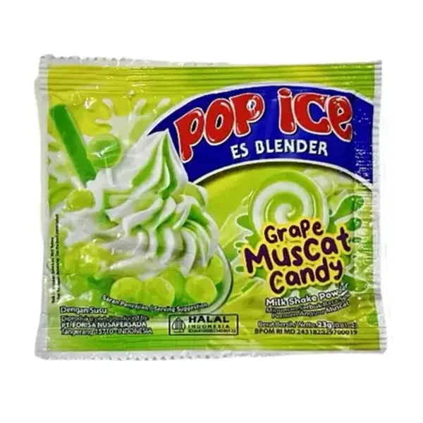 Pop Ice Grape Muscat Candy isi 10 sachet