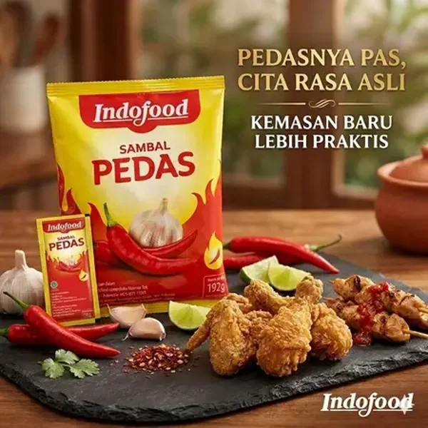 A062 :  Indofood Sambal Pedas 10gr x 24 Sachet