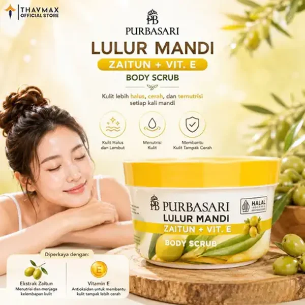Purbasari Lulur Mandi Zaitun + Vit. E