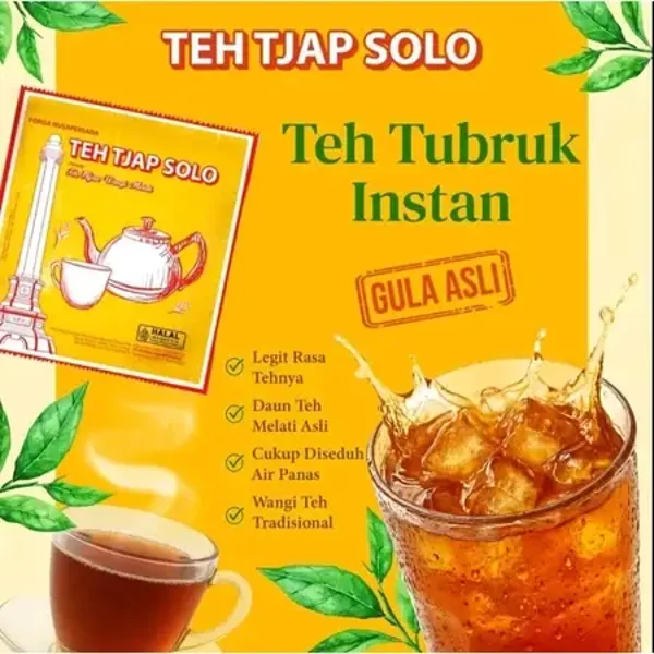 Teh Tubruk Tjap Solo isi 5 sachet