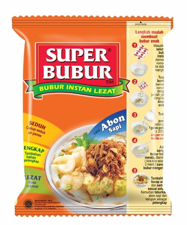C056 : Super Bubur Abon Sapi  64gr x 5 pcs