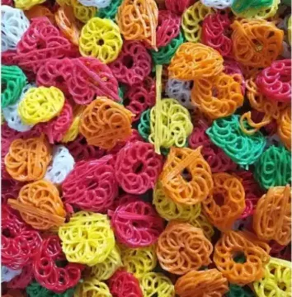 G113 :  Bless Krupuk Mawar Warna Mini 250g