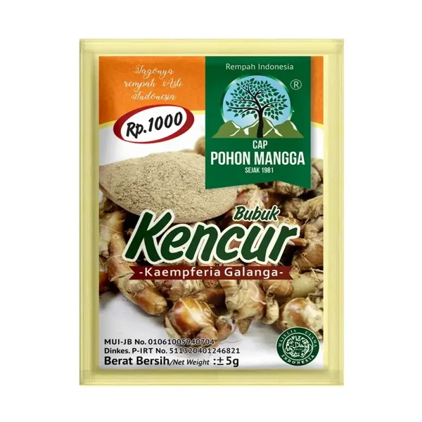 E504 :  Pohon Mangga Bubuk Kencur 5g x 3 sachet
