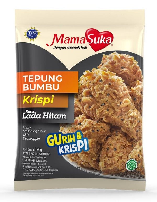 D053 :  Mamasuka Tepung Bumbu Krispi Lada Hitam 170g
