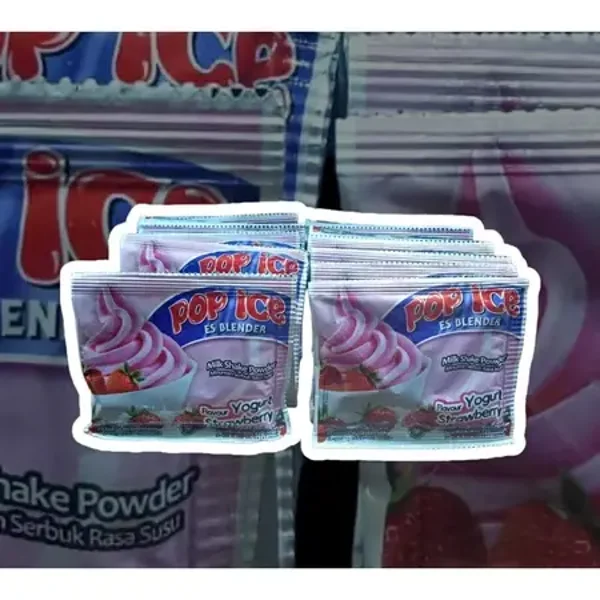 Pop Ice Yoghurt Strawberry isi 10 sachet
