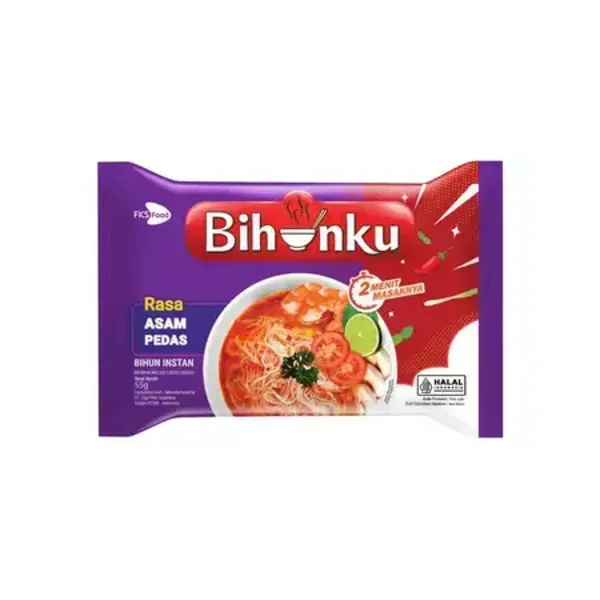 C099 :  Bihunku Instant Rasa  Asam Pedas 55g