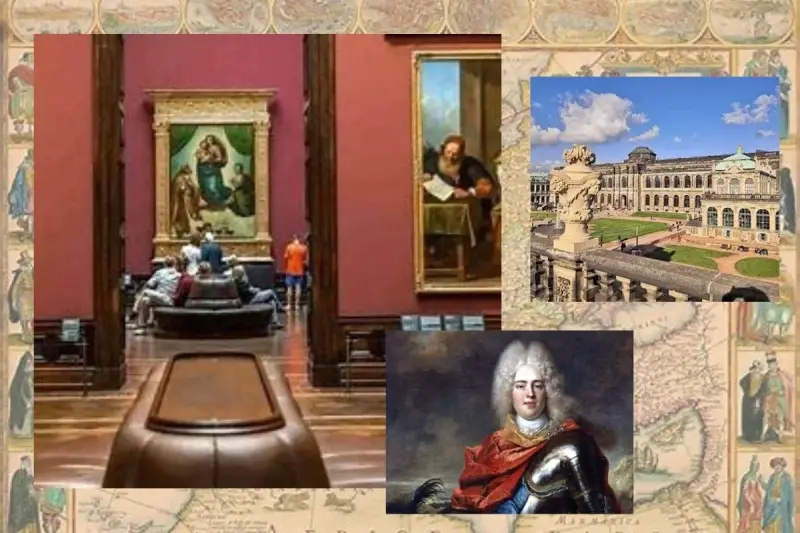  Sistine Madonna in the Drezden gallery, and the portrait of King August III.