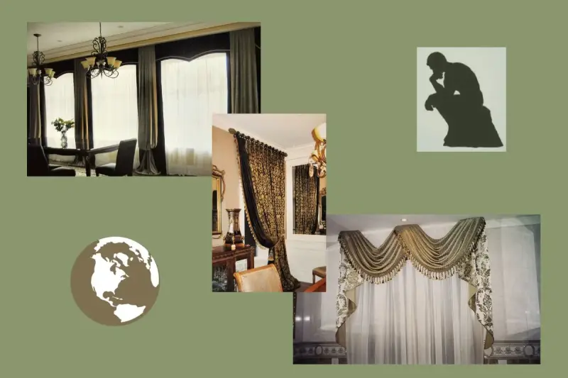  Elegant interiors with custom curtains and textiles made by ElenaG 