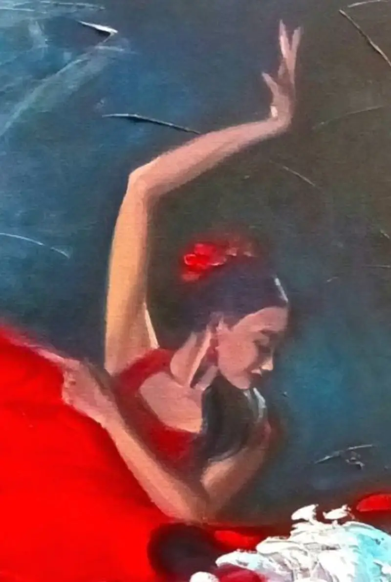 Fragment of the "Flamenco in Red."