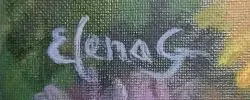 Image ofan autograph of the artist ElenaG