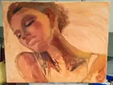The following part of the creation of the oil painting titled "Heat" with the continuities.