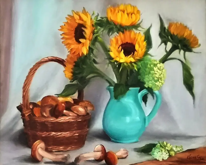 Original oil painting by Elena Gaevskaya sold at the art show.