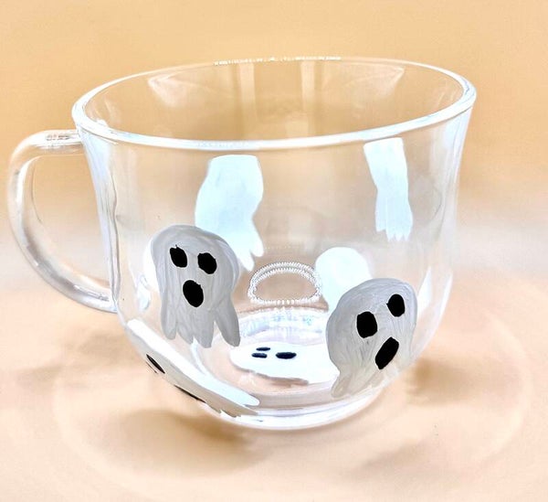 Spooky Surprise Ghost Glass Mug