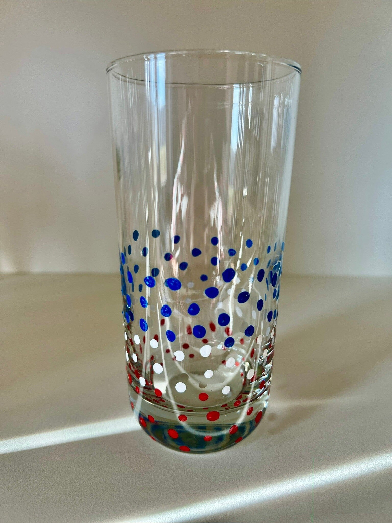 Red, White, and Blue Reclaimed Drinking Glasses