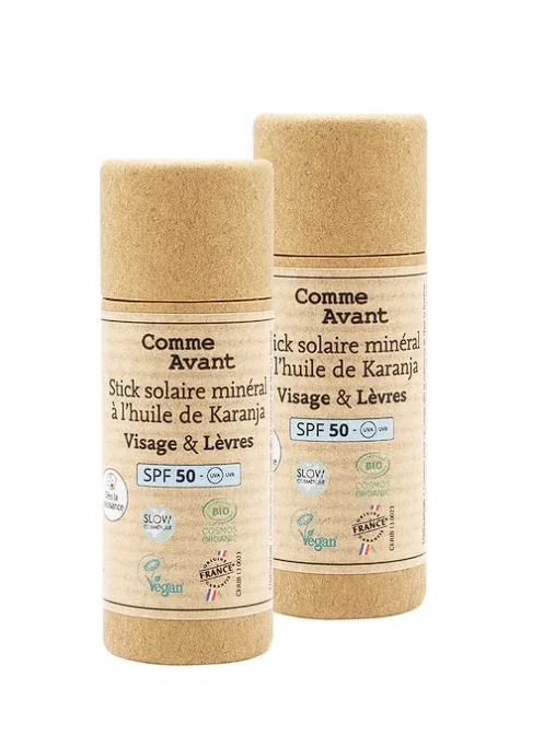 Stick solaires visage SPF50 - Comme avant