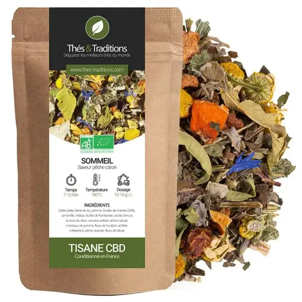 Tisane CBD Sommeil - Thé & traditions