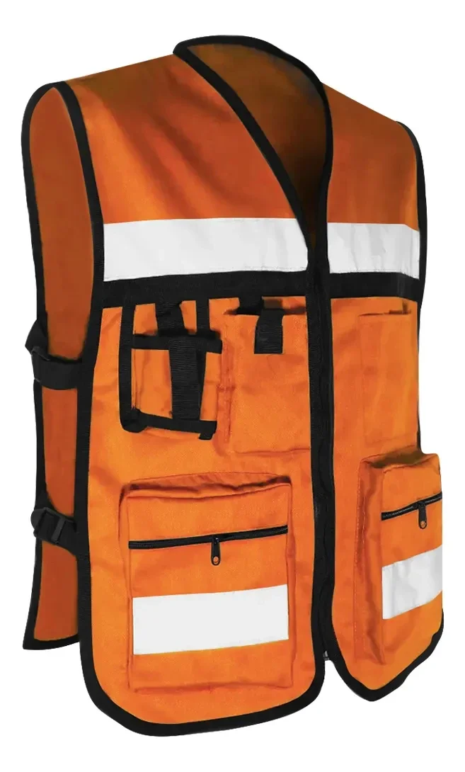 CHALECO TIPO BRIGADISTA ALTA VISIBILIDAD
