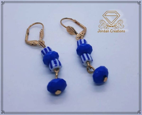 BLAUW WIT GLAS
