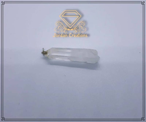 ROCK CRYSTAL BAR PENDANT