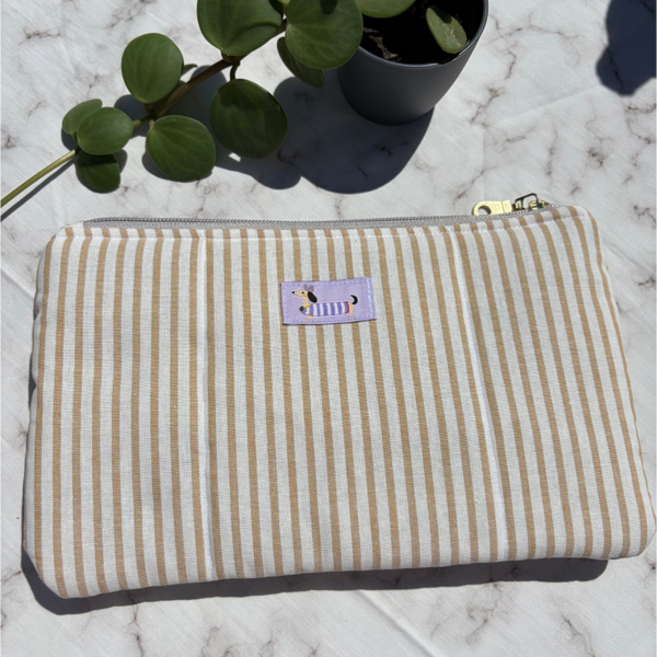 Necessaire Stoff Gelb