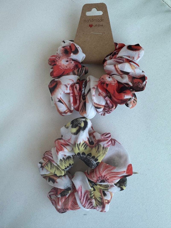 Scrunchie blumen bunt