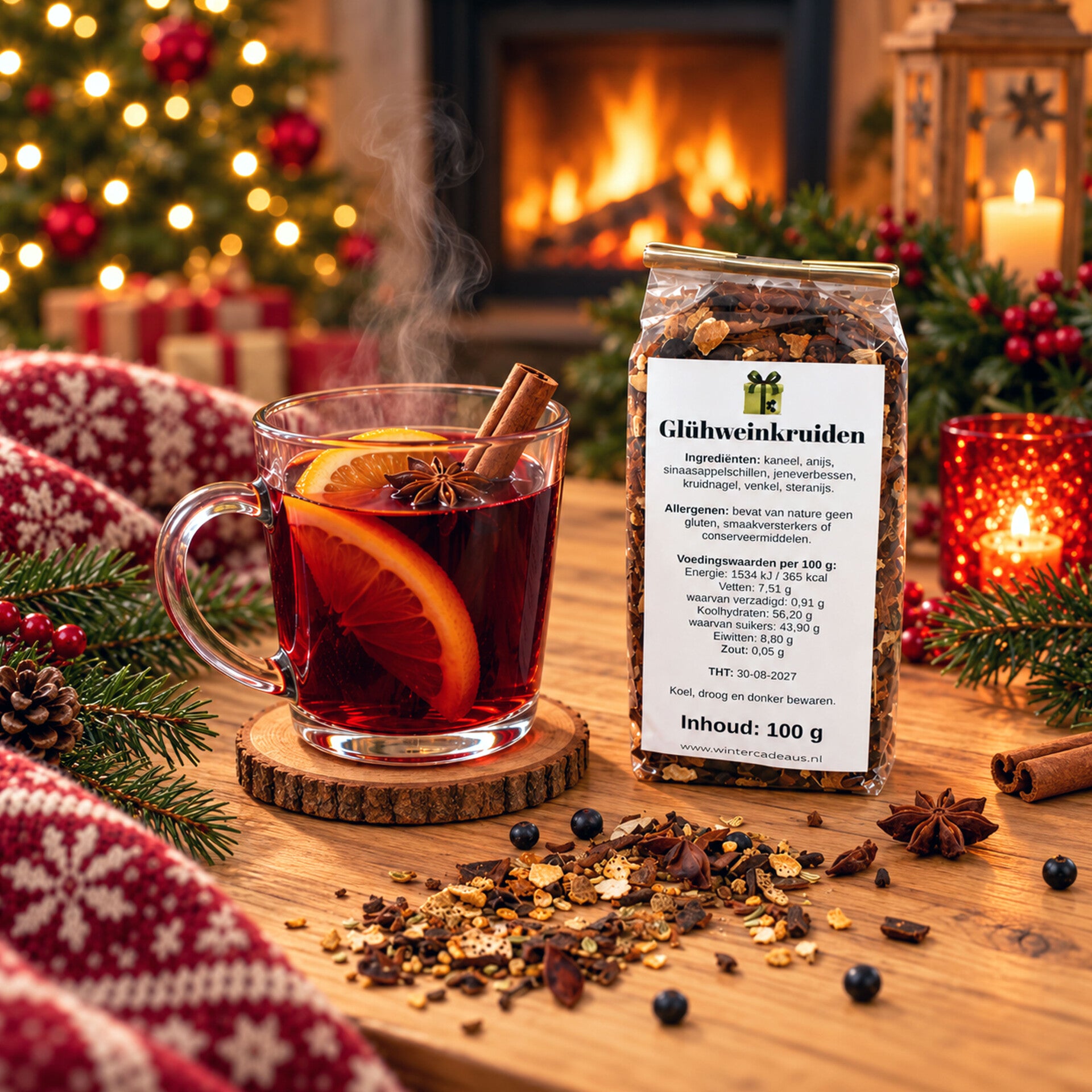 Glühwein kruiden (100 g) met receptkaart