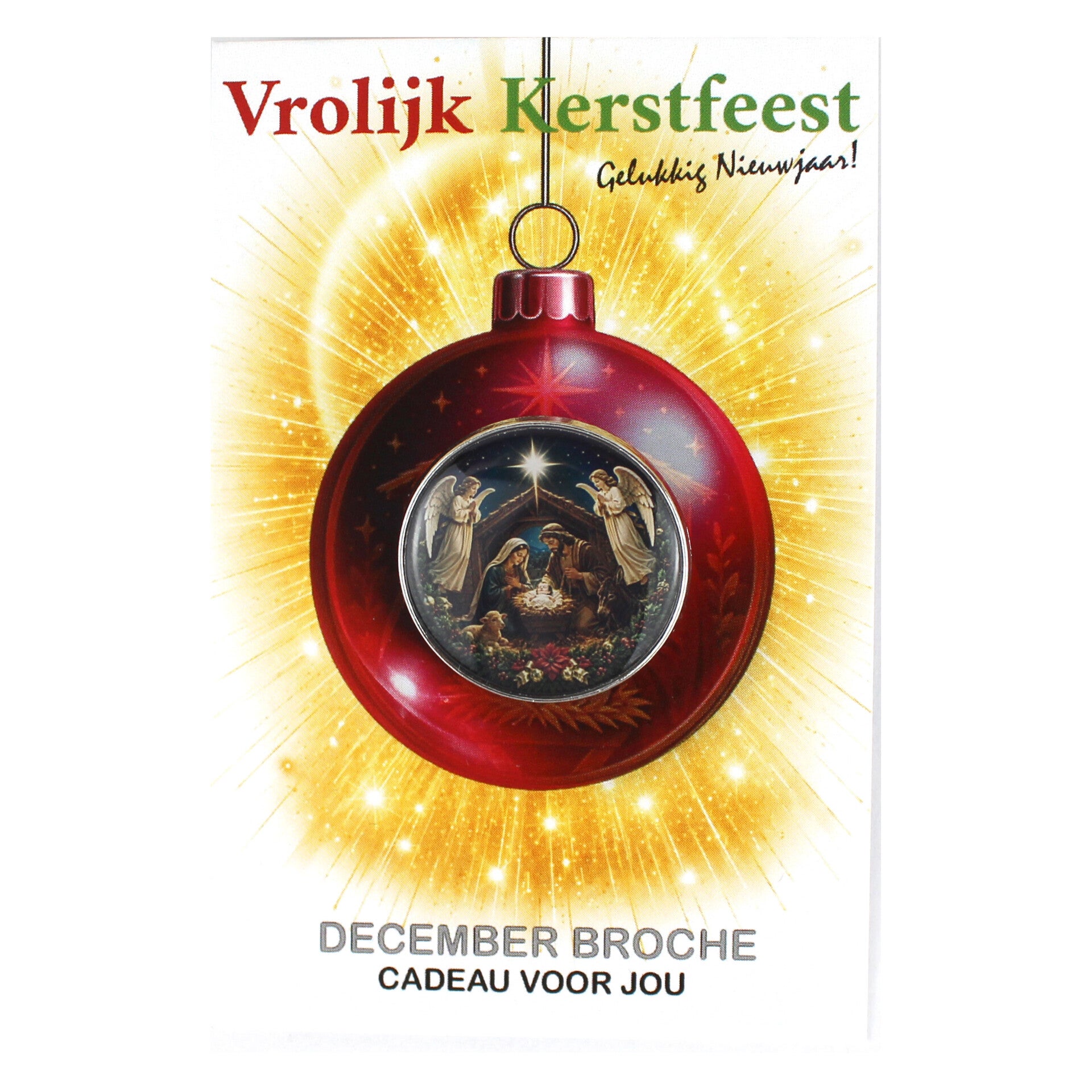 Kerst broche geboorte Jezus