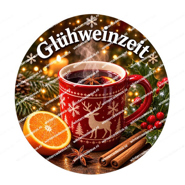 Brosche Glühweinzeit