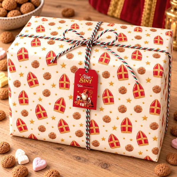 Luxe Sinterklaaslabels met koordje 10 - 20 stuks