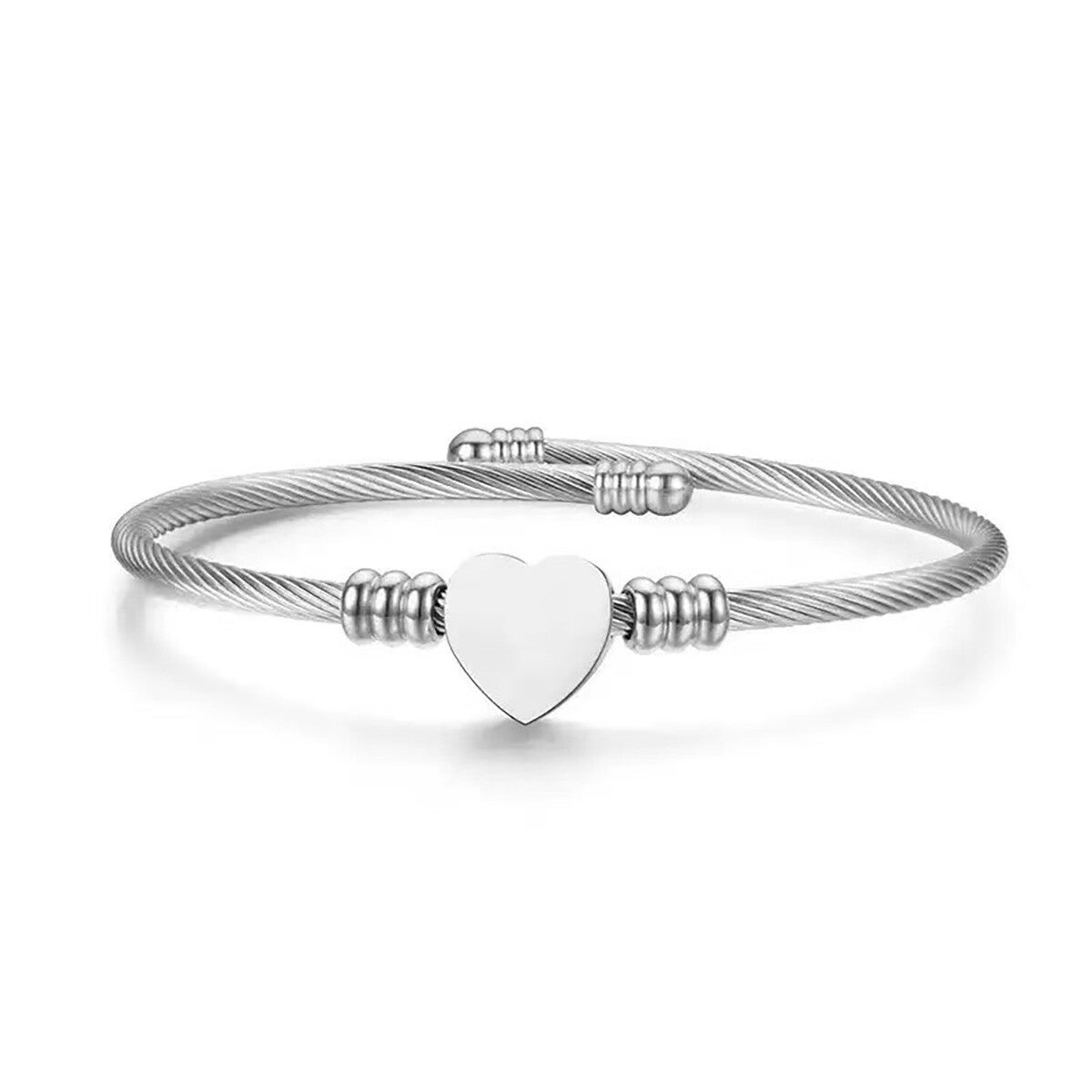 Armband Hart - Zilverkleurig RVS
