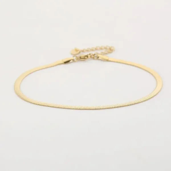 Enkelbandje 'Plat design' by Michelle