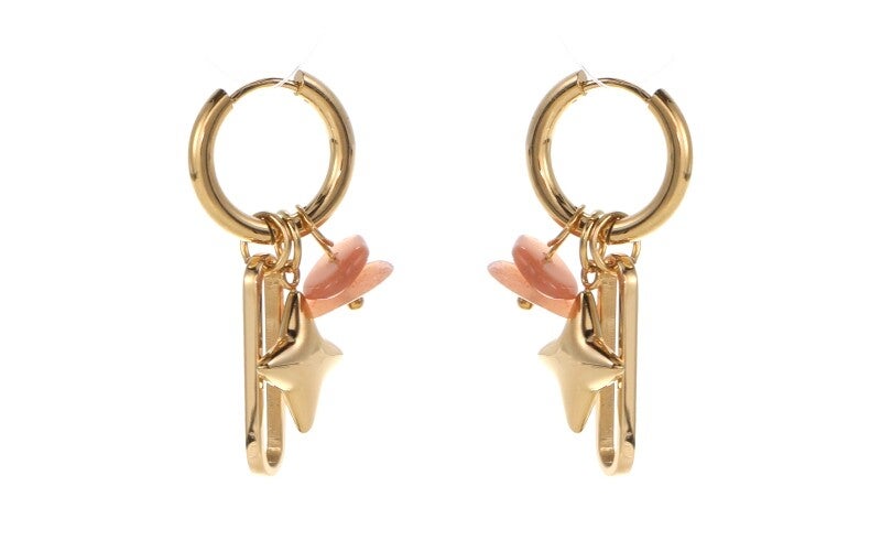 Oorbellen gouden 'Harper' I'm Dutch