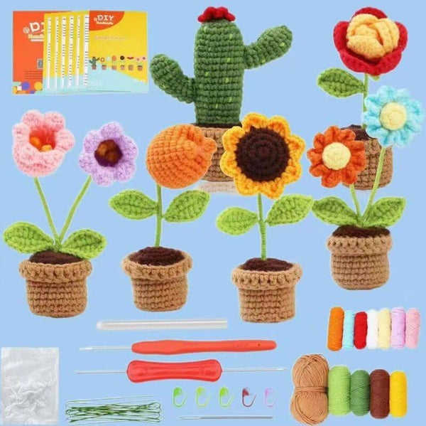DIY Haakset 6 Bloemen