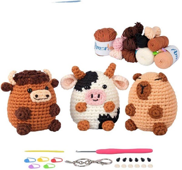 DIY Haakset Koeien & Capybara