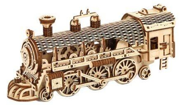 Puzzel 3D Trein Hout
