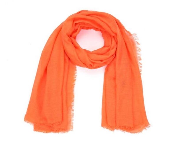 Sjaal Oranje effen