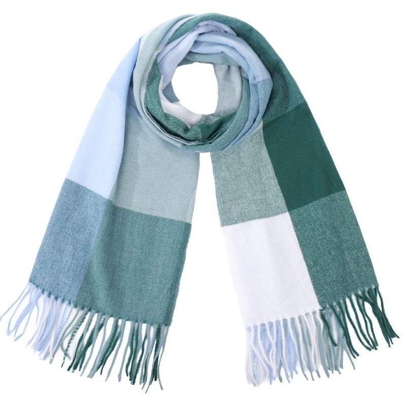 Soft Sjaal groen/blauw