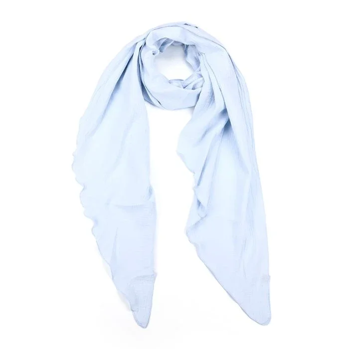 Sjaal Katoen Licht blauw