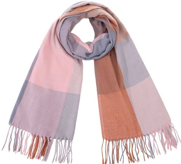 Sjaal Soft beige/roze