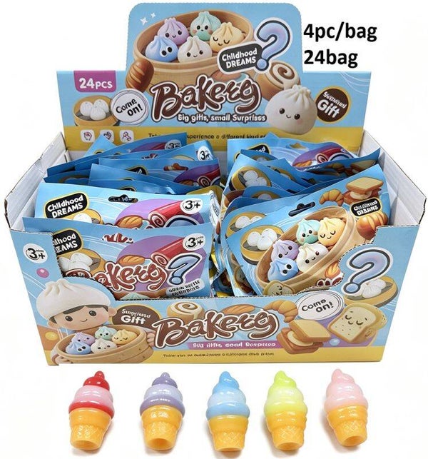 Mystery Squishy ijs Bag 4 stuks Mini