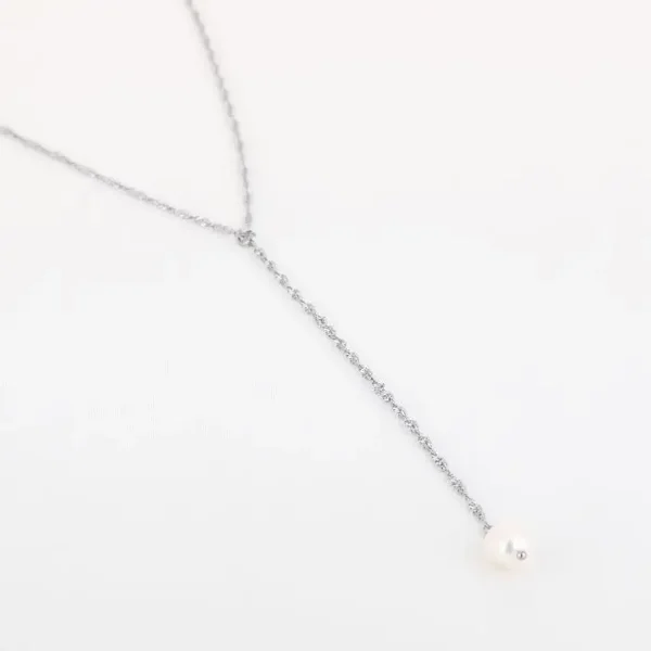 Ketting Y-model met parel by Michelle